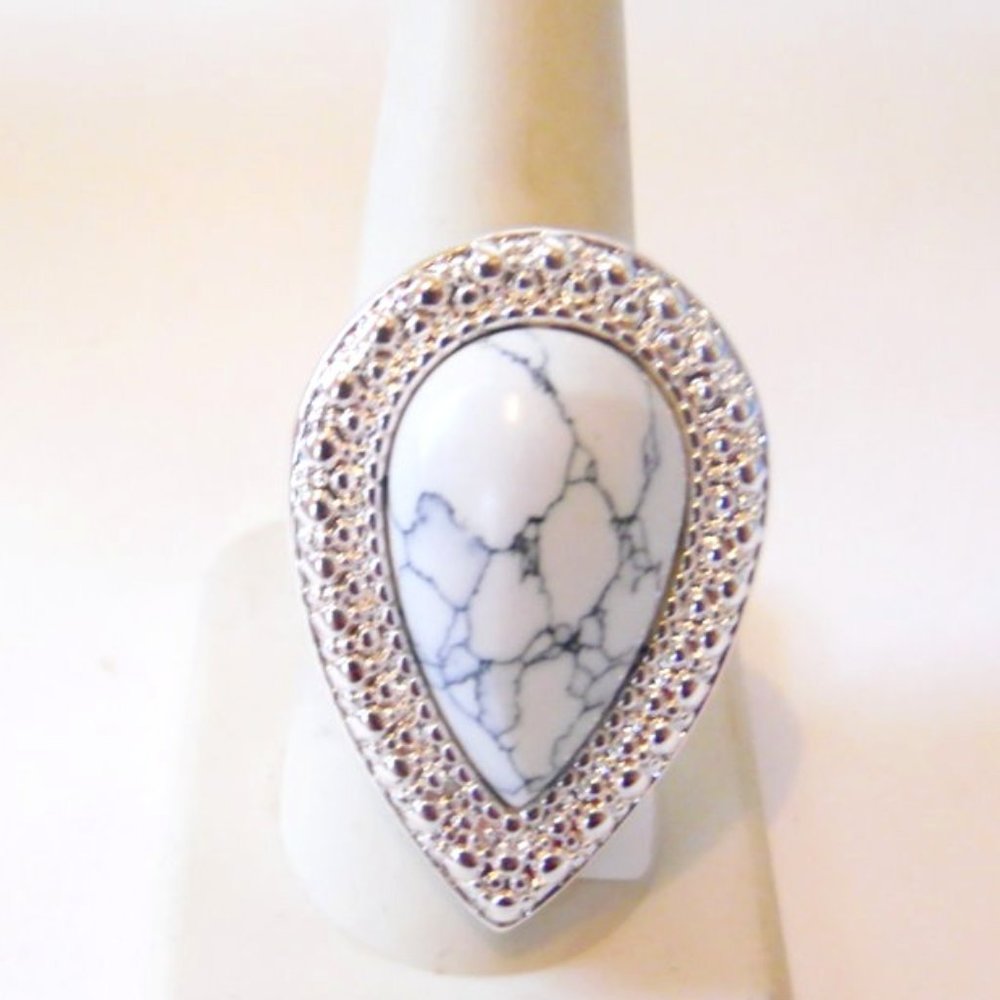 Samantha Wills Silvertone Bohemian Bardot Ring Size 8